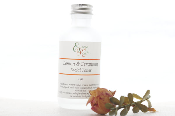 Lemon & Geranium Facial Toner -  for Oily/Acne Skin