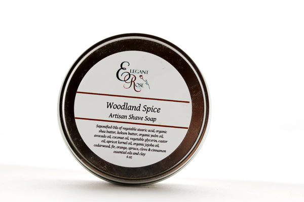 Woodland Spice Artisan Shave Soap, Natural Shaving Soap, Vegan Natural Shaving Soap