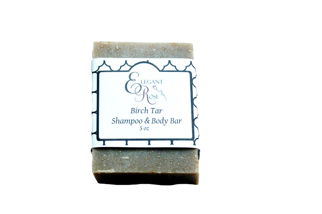 Birch Tar Shampoo & Body Bar, Great to help soothe scalp conditions like psoriasis