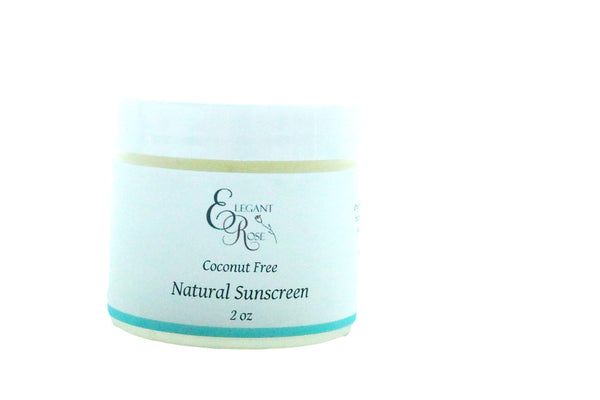 Coconut Free Sunscreen, Natural Sunscreen with Zinc Oxide | Organic |  Glass Jar | Natural SPF 20+ | Nontoxic, Baby-Safe