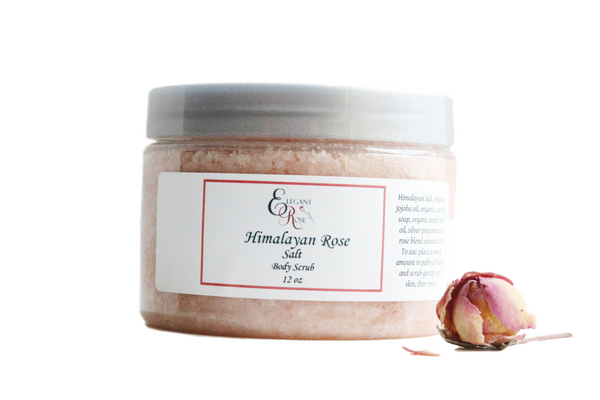 Himalayan Rose Salt Body Scrub - Moisturizing, Exfoliating and Nourishing Scrub