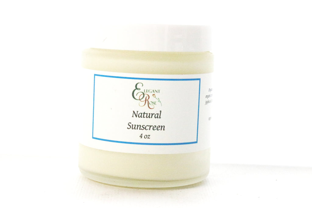 Organic Sunscreen, Natural Sunscreen with Zinc Oxide | Organic |  Glass Jar | Natural SPF 20+ | Nontoxic, Baby-Safe