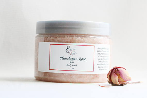 Himalayan Rose Salt Body Scrub - Moisturizing, Exfoliating and Nourishing Scrub
